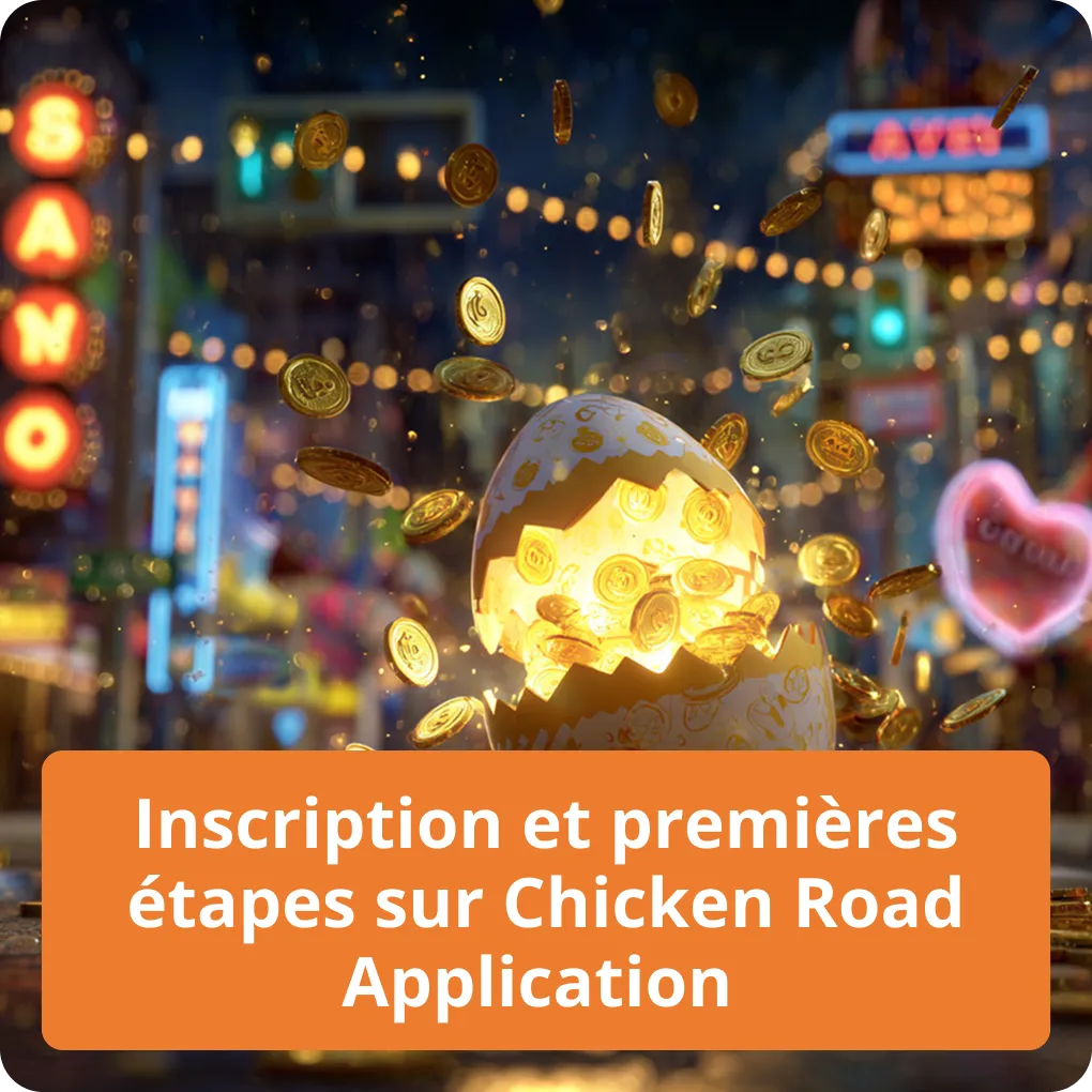 Guide pour votre inscription et vos premières étapes sur l'application Chicken Road Inscription et premières étapes sur Chicken Road Application